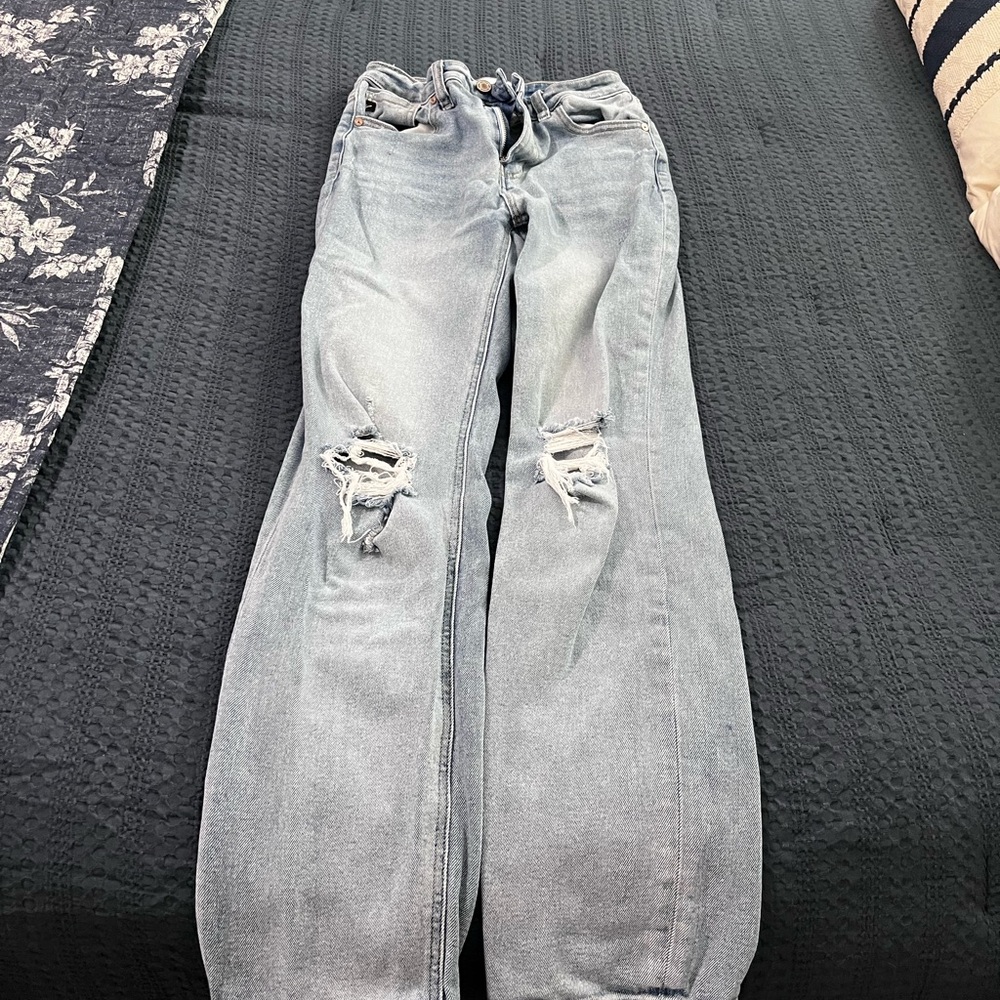KanCan Light Blue Distressed Boyfriend Jeans